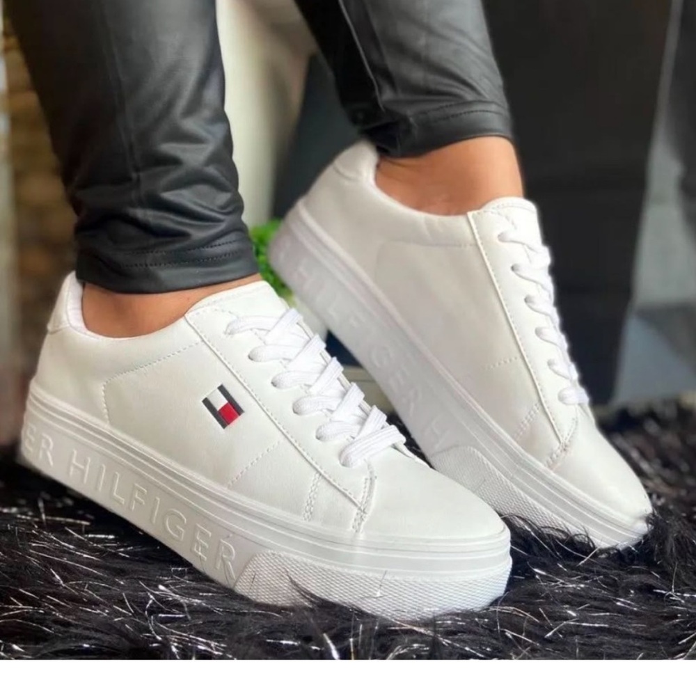 Tommy Hilfiger White Sneakers - Picture 10 of 10